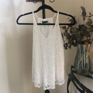First Love - White Lace Tank Top 🤍